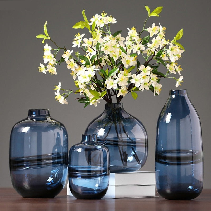 Creative Blue Hydroponic Vase - Voila Finest