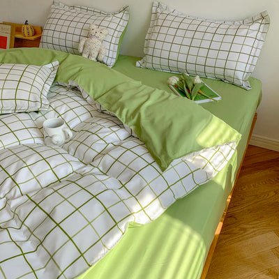 White Green Bedding Set - Voila Finest