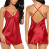 Sexy Lace Satin Nightdress - Voila Finest