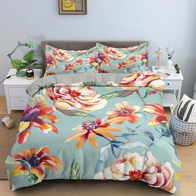 Gold  Flower Bedding Set - Voila Finest