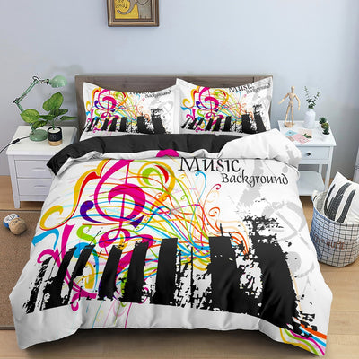 Piano Music Notes Bedding Set - Voila Finest