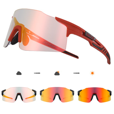 Red Photochromic Cycle Sunglasses - Voila Finest