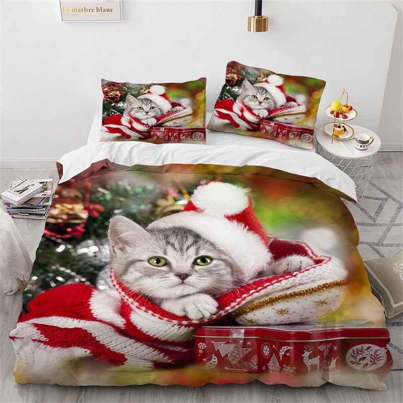 Cat Duvet Cover Bedding Set - Voila Finest