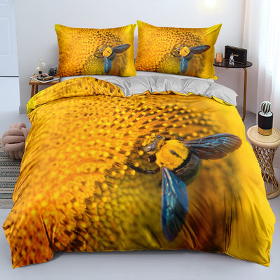 Gold  Flower Bedding Set - Voila Finest