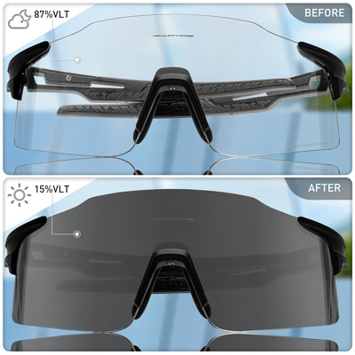 Red Photochromic Cycle Sunglasses - Voila Finest