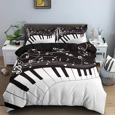 Piano Music Notes Bedding Set - Voila Finest