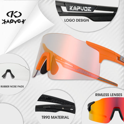 Red Photochromic Cycle Sunglasses - Voila Finest