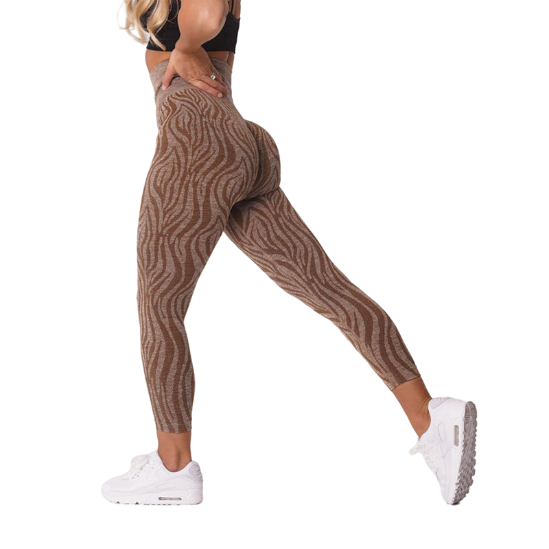 Zebra Pattern Workout Leggings - Voila Finest