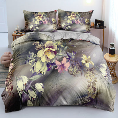 Gold  Flower Bedding Set - Voila Finest