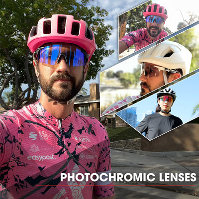 Red Photochromic Cycle Sunglasses - Voila Finest