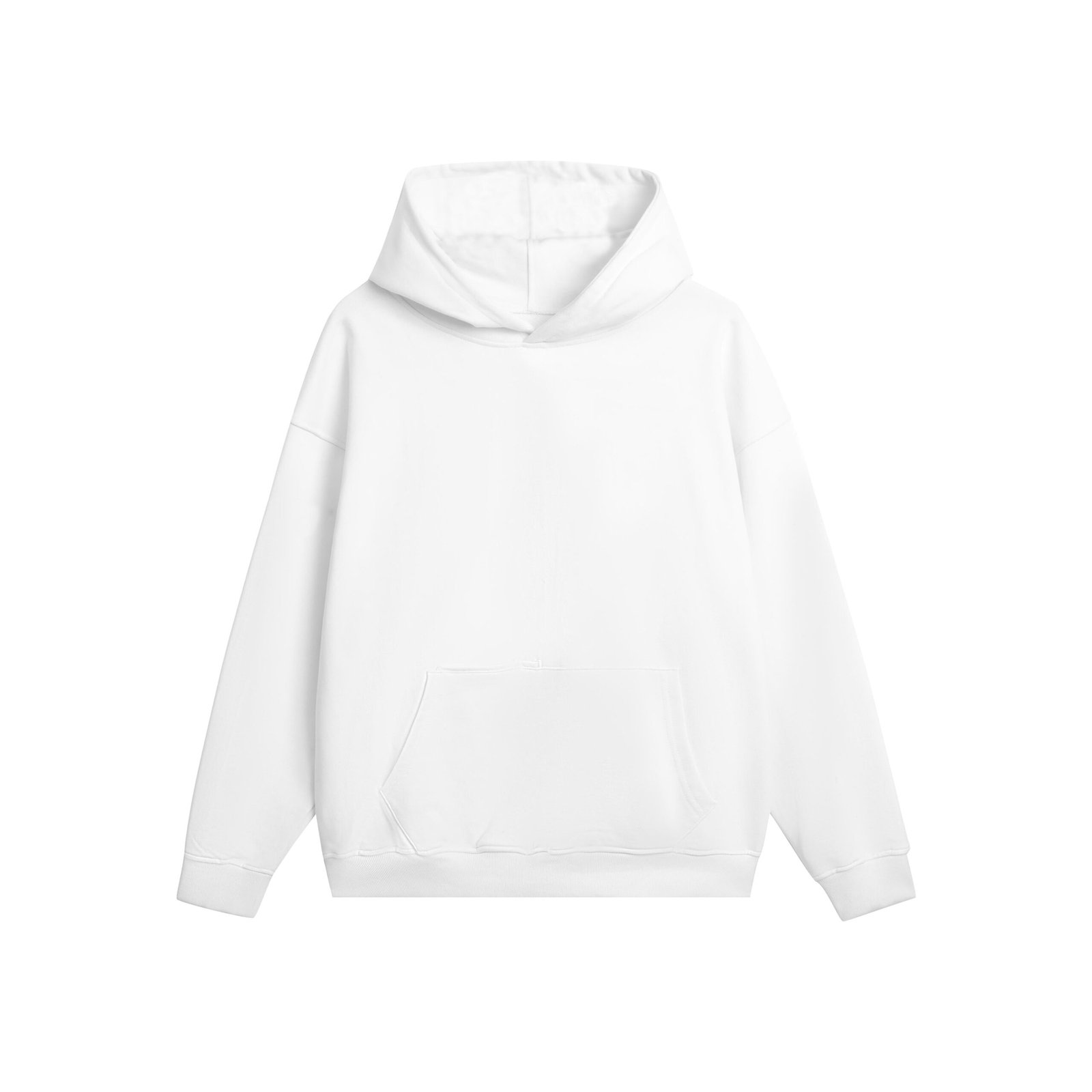 Luxury Blank 100% Cotton Curved Hem Hoodie - Modern Streetwear Design | Premium Pullover Sweatshirt with Kangaroo Pocket

Hoodie White
